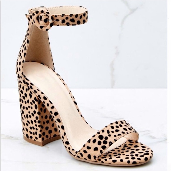 NEW Leopard Block Heel - Picture 2 of 7